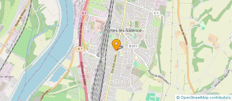 localisation de l'entreprise PORTES DE SANTE à PORTES-LES-VALENCE