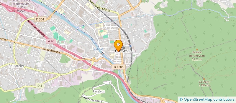 localisation de l'entreprise PORTES DU SOLEIL RENOVATION  CLUSES