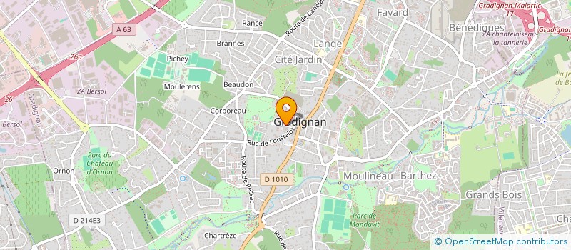 localisation de l'entreprise PORTES DU SUD  GRADIGNAN