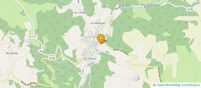 localisation de l'entreprise PORTES ENERGIE  SAINT-BEAUZELY