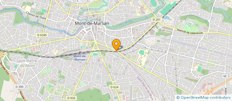 localisation de l'entreprise PORTES ET FENETRES à MONT-DE-MARSAN