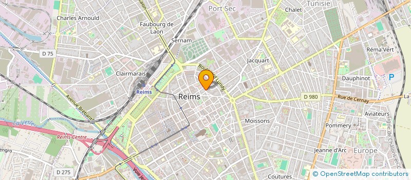 localisation de l'entreprise PORTES METALLIQUES HABITAT  REIMS