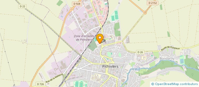 localisation de l'entreprise PORTEUR D'ESPOIR 1204  PITHIVIERS