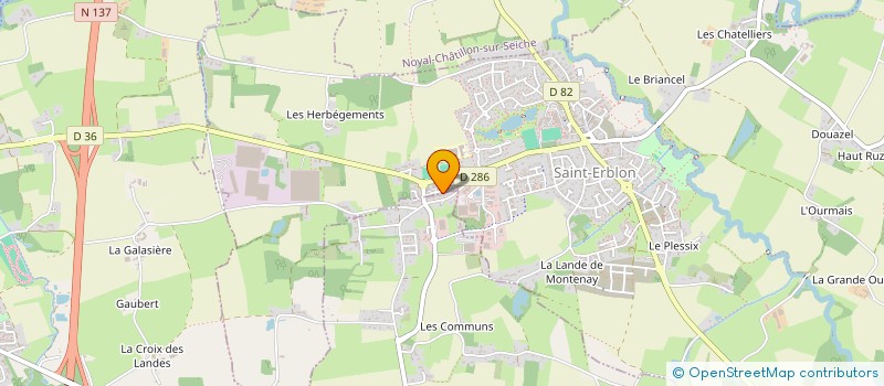 localisation de l'entreprise PORTEUR DE SAVEURS  SAINT-ERBLON