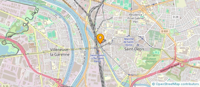 localisation de l'entreprise PORTEURS DE PAIX à SAINT-DENIS