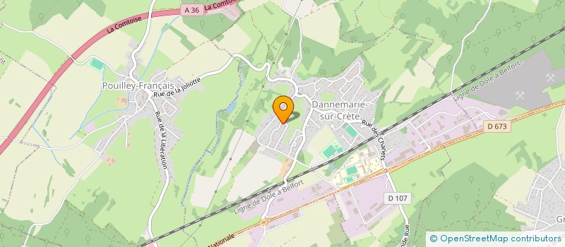 localisation de l'entreprise PORTHOS  DANNEMARIE-SUR-CRETE