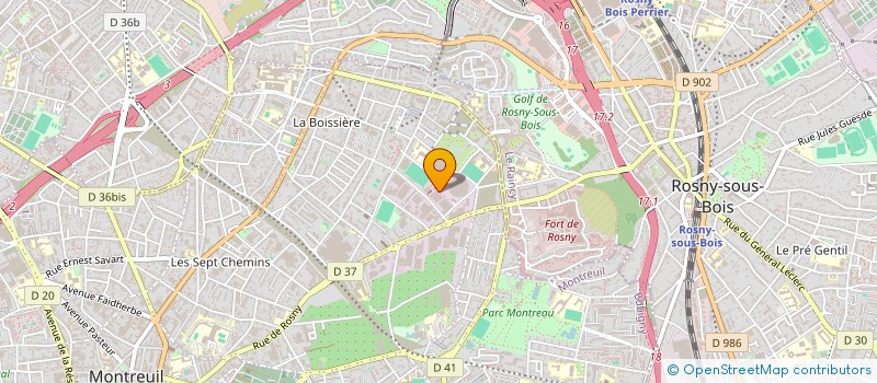 localisation de l'entreprise PORTIER à MONTREUIL