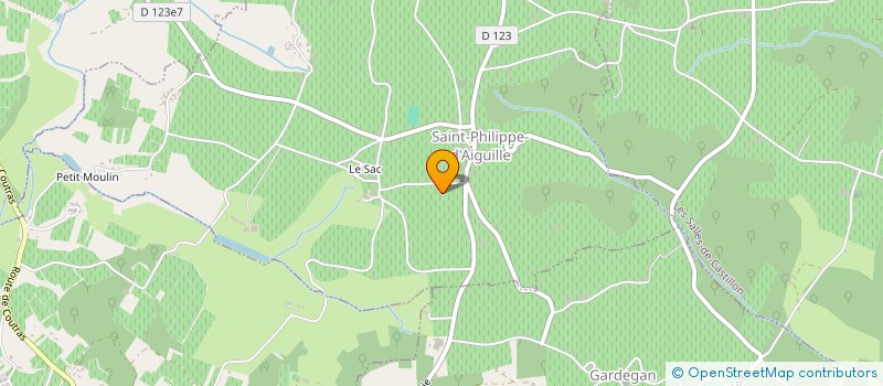 localisation de l'entreprise PORTIER  SAINT-PHILIPPE-D'AIGUILLE