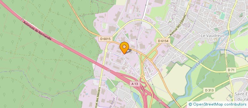 localisation de l'entreprise PORTIER  VAL-DE-REUIL