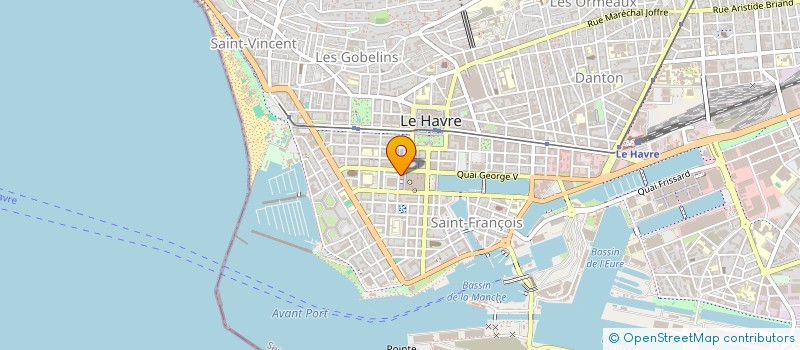 localisation de l'entreprise PORTIER ET FILS à LE HAVRE