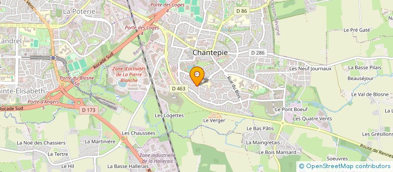 localisation de l'entreprise PORTIK à CHANTEPIE