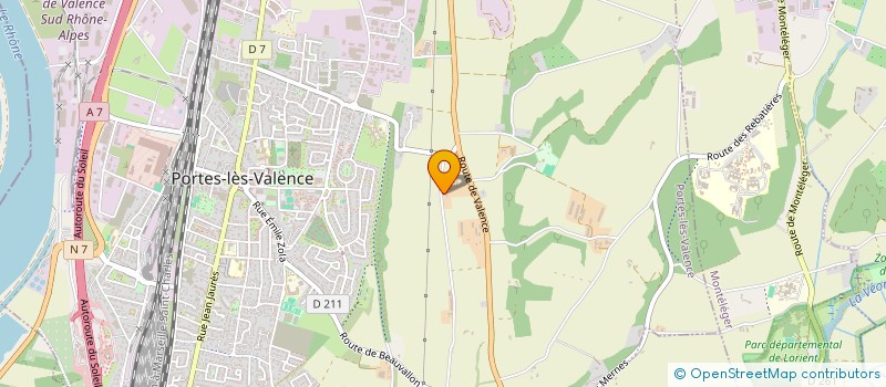localisation de l'entreprise PORTIM  PORTES LES VALENCE
