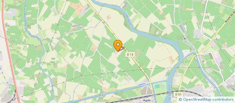 localisation de l'entreprise PORTIMMO SUD  AGDE