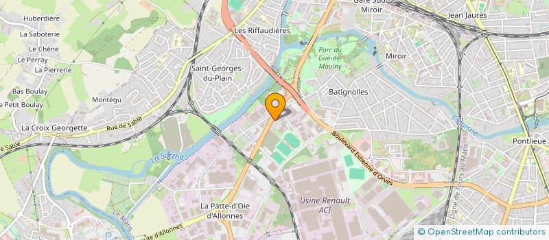 localisation de l'entreprise PORTO NOVO  LE MANS