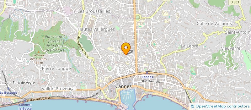 localisation de l'entreprise PORTOCALIA à CANNES