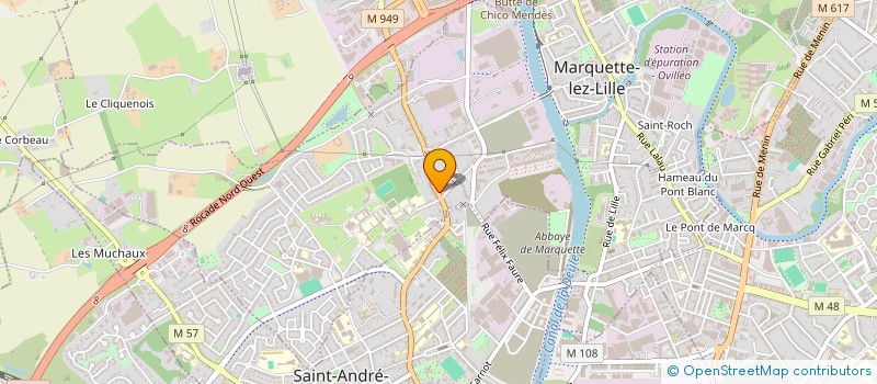 localisation de l'entreprise PORTOLOIN  MARQUETTE-LEZ-LILLE