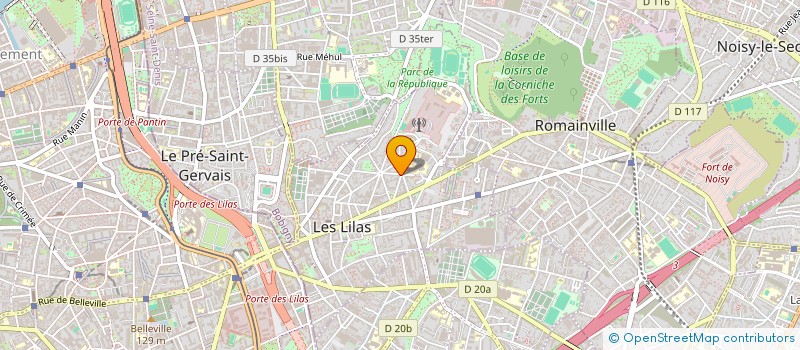 localisation de l'entreprise PORTOS - BAT  LES LILAS