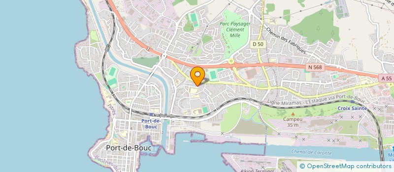 localisation de l'entreprise PORTOS HOLDING  PORT-DE-BOUC