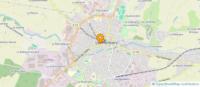 localisation de l'entreprise PORTRAIT D'AILLEURS  LES HERBIERS