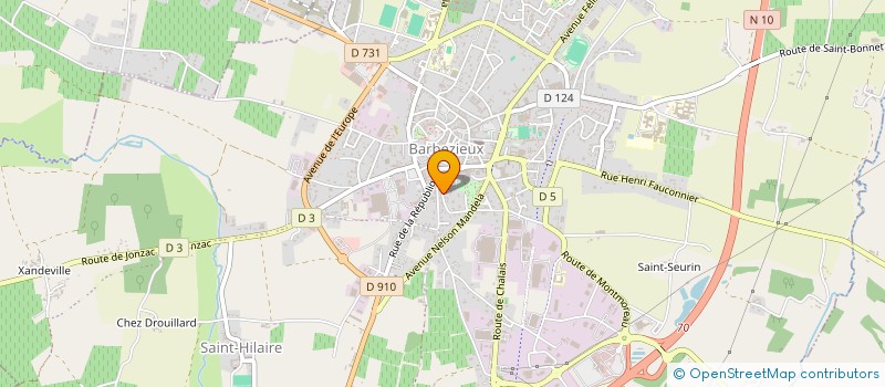 localisation de l'entreprise PORTRAITS ANCIENS  BARBEZIEUX-SAINT-HILAIRE