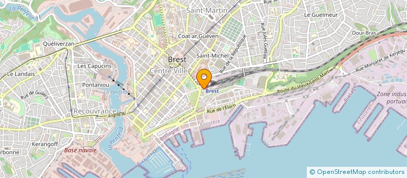 localisation de l'entreprise PORTS DE PECHE ET CRIEES DU FINISTERE à BREST