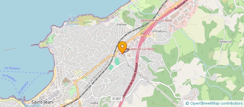 localisation de l'entreprise PORTUPLAK FRANCE à SAINT-JEAN-DE-LUZ