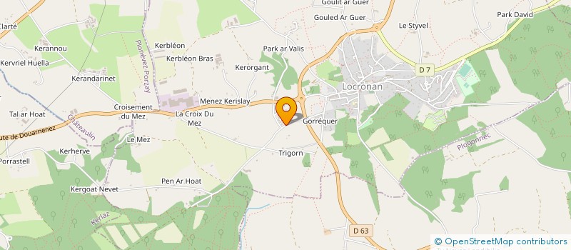 localisation de l'entreprise PORTZIC  LOCRONAN