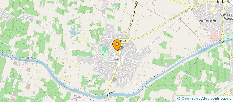 localisation de l'entreprise PORUS S.A.S à CLAIRA