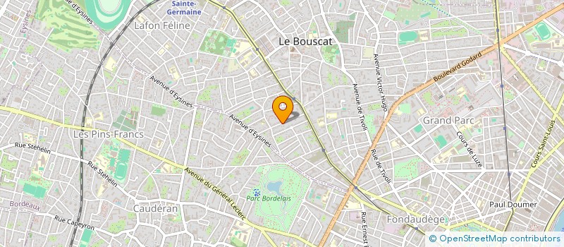 localisation de l'entreprise POS  LE BOUSCAT