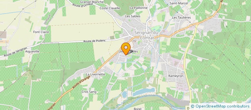 localisation de l'entreprise POSAJUST MENUISERIE  SERIGNAN-DU-COMTAT