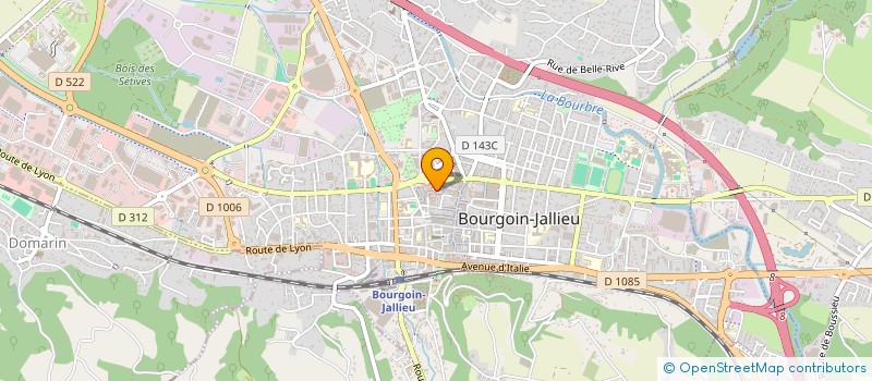 localisation de l'entreprise POSANA à BOURGOIN-JALLIEU