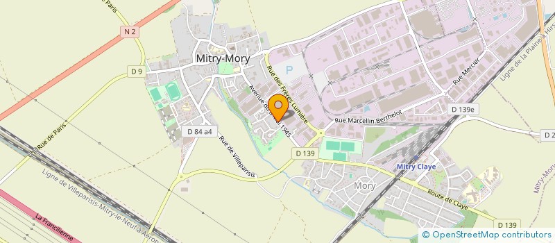 localisation de l'entreprise POSE 77  MITRY-MORY