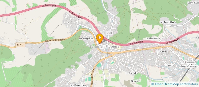 localisation de l'entreprise POSE 83  LE LUC