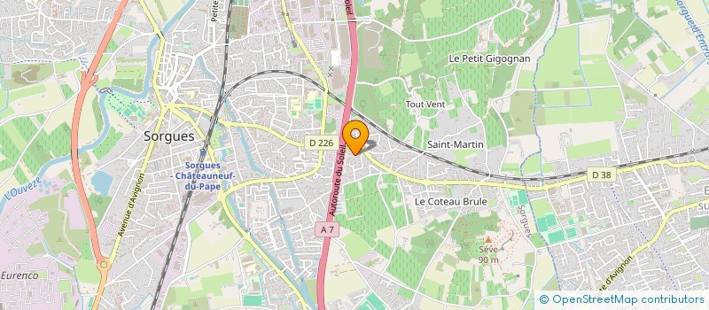 localisation de l'entreprise POSE  SORGUES