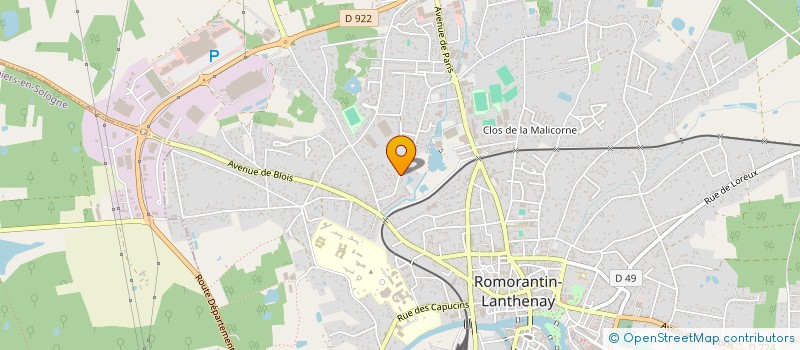 localisation de l'entreprise POSE & AGENCEMENT SERVICES à ROMORANTIN-LANTHENAY