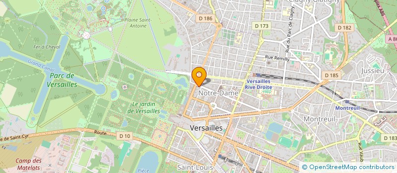 localisation de l'entreprise POSE ARMATURES à VERSAILLES