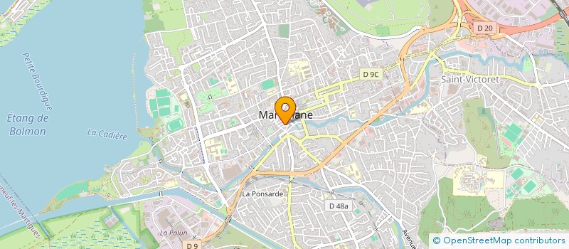 localisation de l'entreprise POSE D ARMATURES TRAVAUX PUBLICS à MARIGNANE