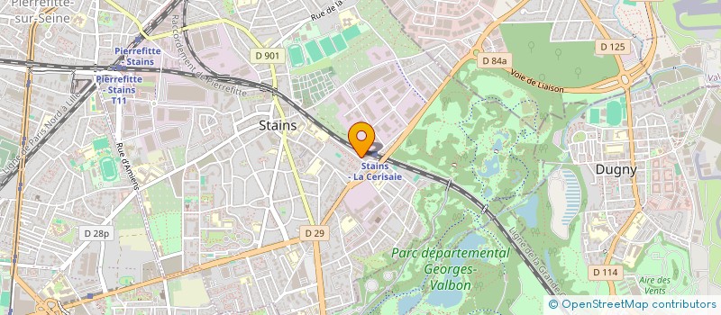localisation de l'entreprise POSE - PRO à STAINS