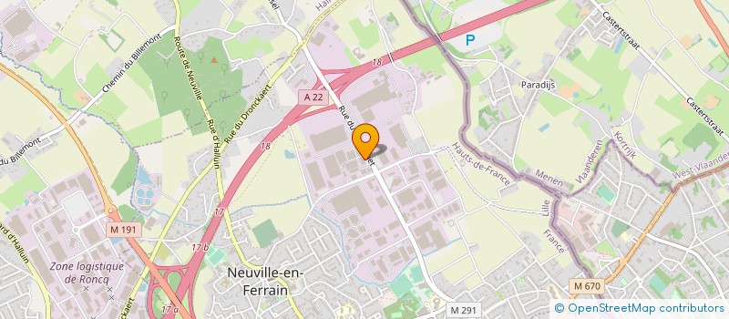 localisation de l'entreprise POSE-RENOV-SERVICES à NEUVILLE EN FERRAIN