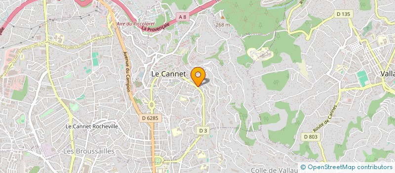 localisation de l'entreprise POSE SERVICE à LE CANNET