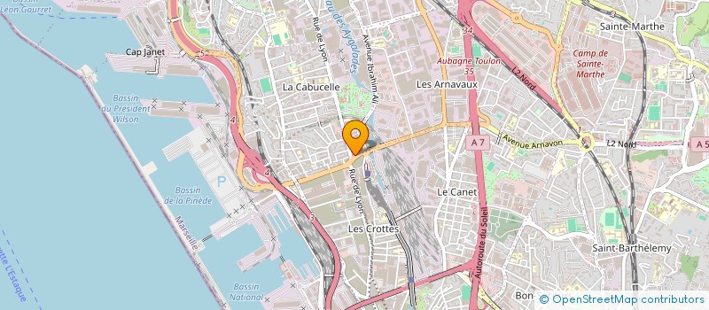 localisation de l'entreprise POSE TECHNIQUE MENUISERIE à MARSEILLE