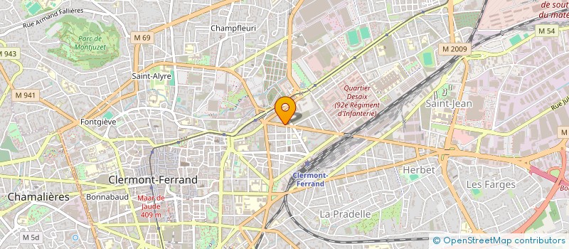 localisation de l'entreprise POSEIDON  CLERMONT-FERRAND