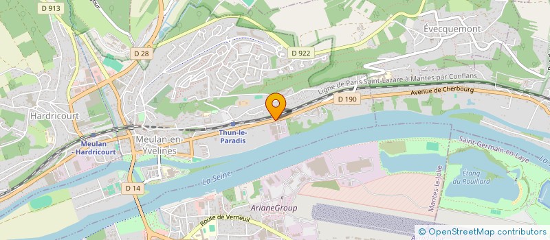 localisation de l'entreprise POSEIDON  MEZY-SUR-SEINE