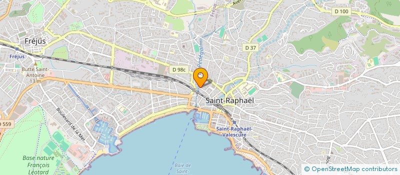 localisation de l'entreprise POSEIDON DEVELOPPEMENT  SAINT-RAPHAEL