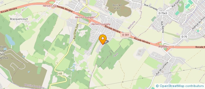 localisation de l'entreprise POSEIDON FINANCES  HERSIN-COUPIGNY