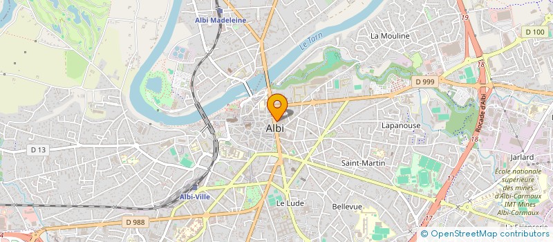 localisation de l'entreprise POSEIDON LA MAISON DE L'AQUARIUM  ALBI