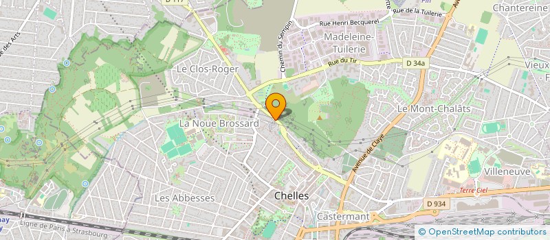 localisation de l'entreprise POSEIDON PATRIMOINE  CHELLES