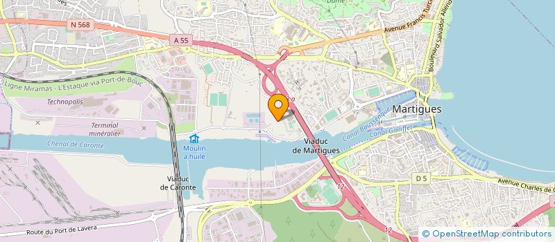 localisation de l'entreprise POSEIDON SERVICES à MARTIGUES