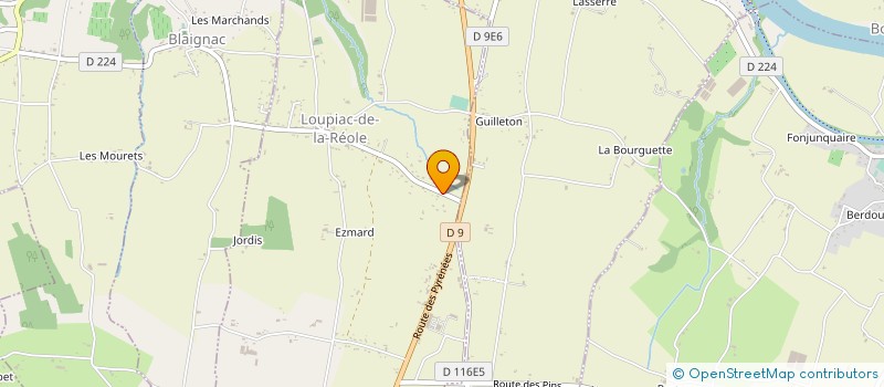 localisation de l'entreprise POSEO à LOUPIAC-DE-LA-REOLE