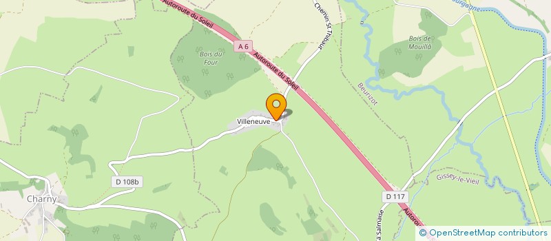 localisation de l'entreprise POSEUR BOURGUIGNON  THOREY-SOUS-CHARNY